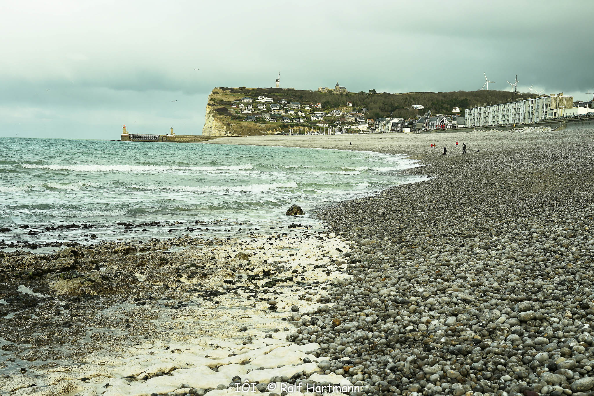 Bild: am Strand von Fécamp 