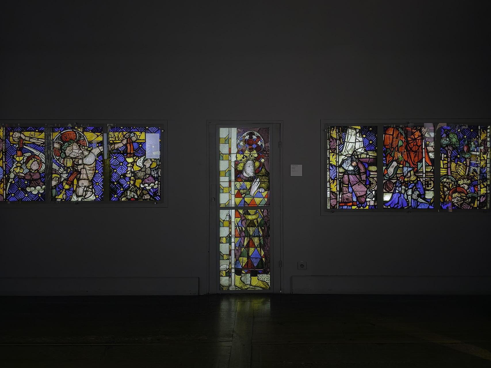Bleiverglasungen aus dem 15. Jh. im Musée de l'Œuvre Notre-Dame in Strasbourg 