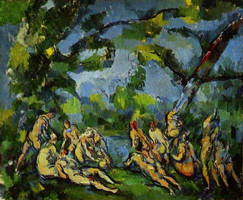 Bild: die Badenden, les Baigneuses von Paul Cézanne