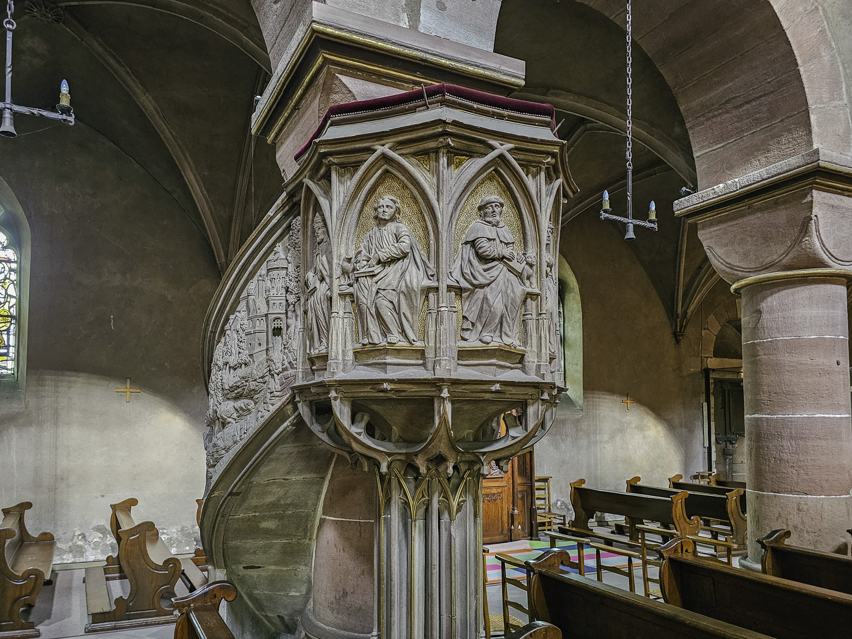 Bild: Kanzel in der Église Saint-Georges 