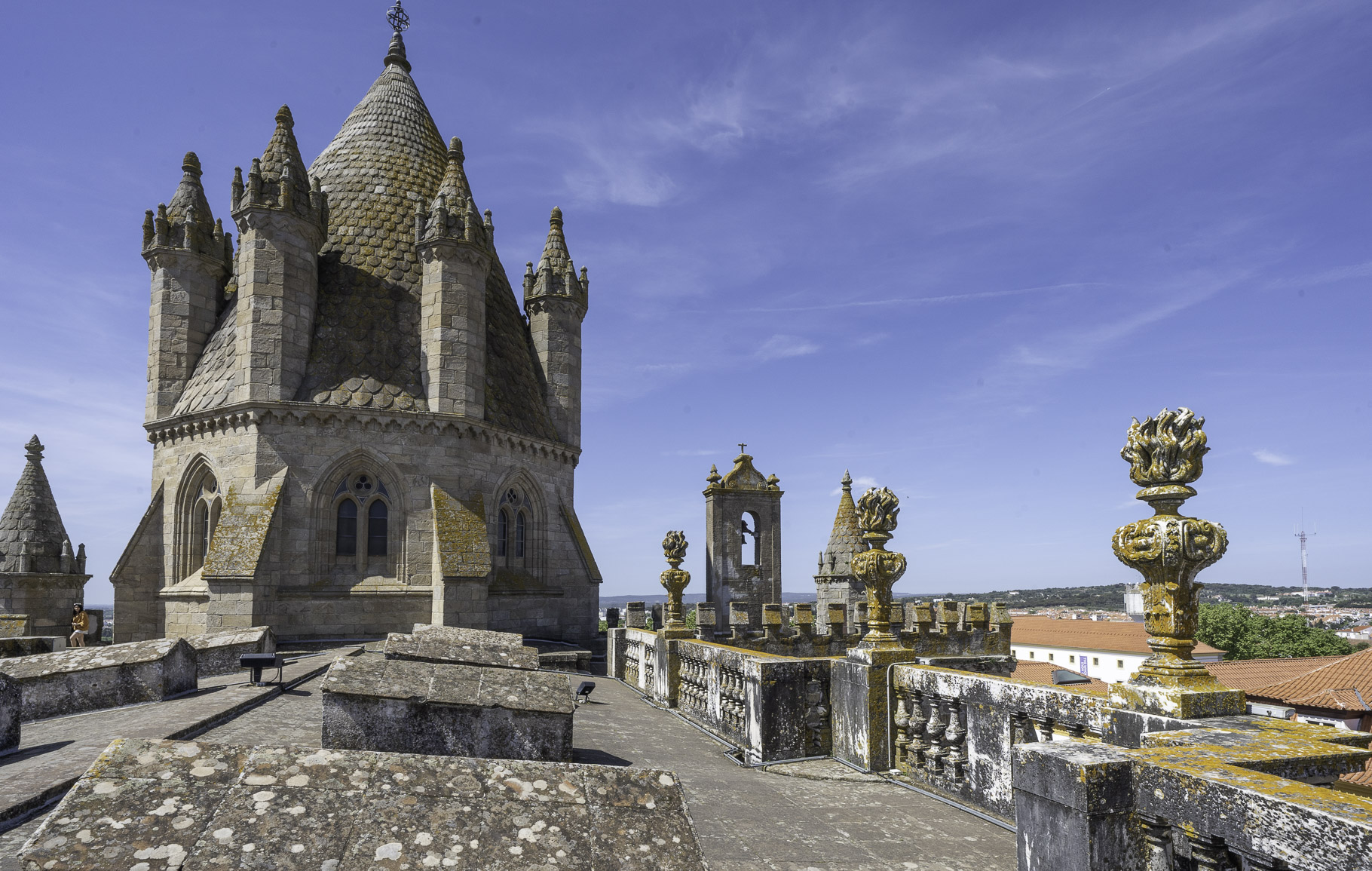 Bild: Auf dem Dach der Catedral de Évora, Portugal 