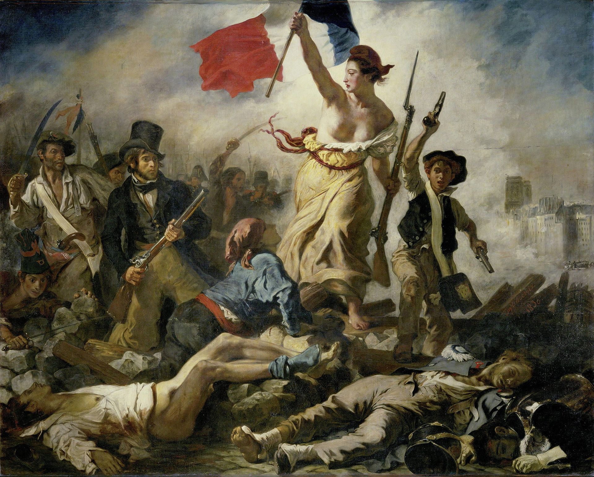 Eugène DELACROIX, La liberté guidant le peuple, 1830, huile sur toile