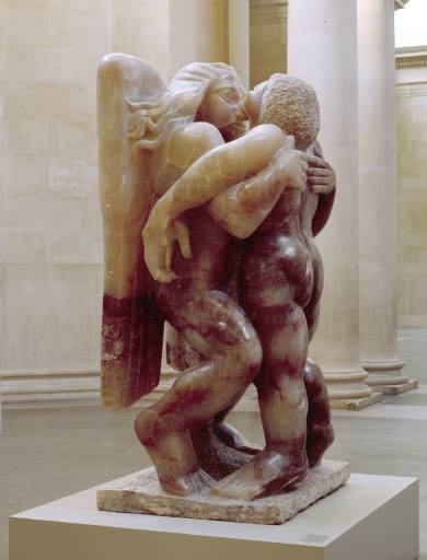 "Jacob et l'Ange", Jacob Epstein (1940) - Sculpture d'albâtre