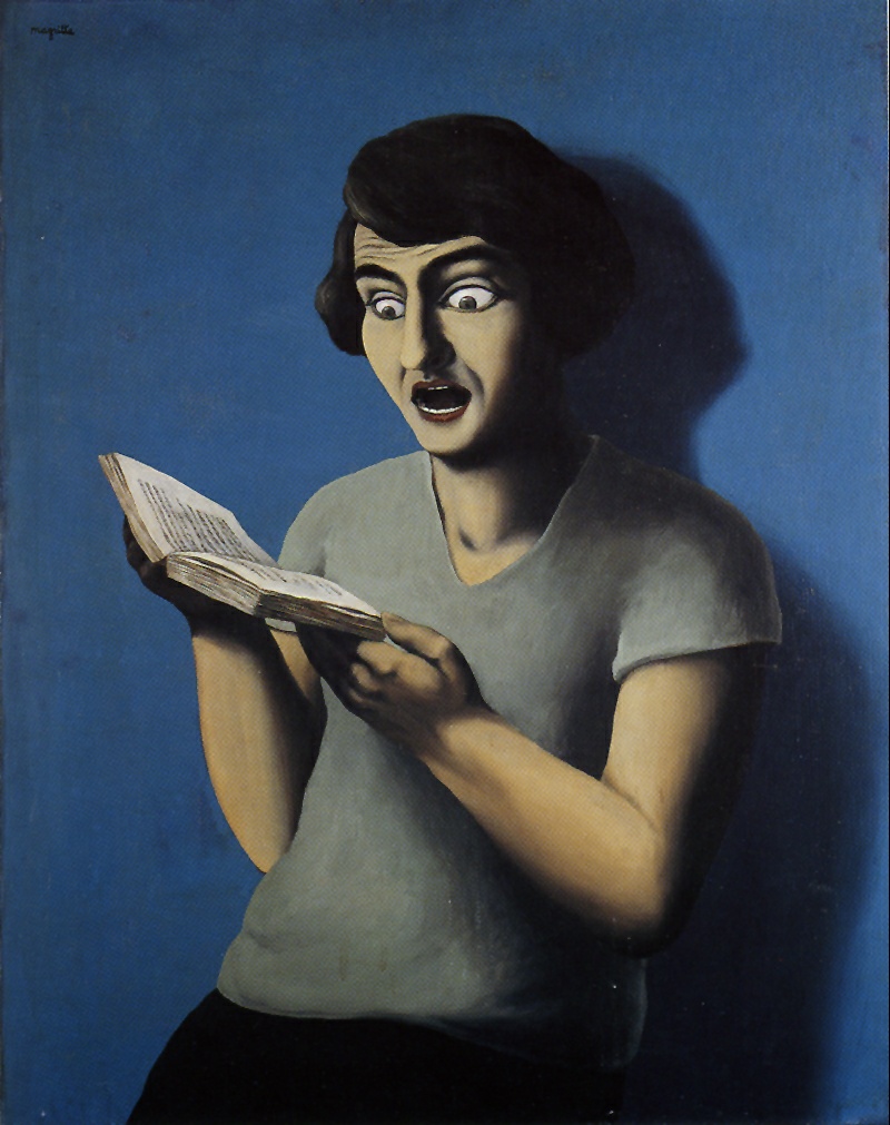 René MAGRITTE, La Lectrice soumise (1928), huile sur toile