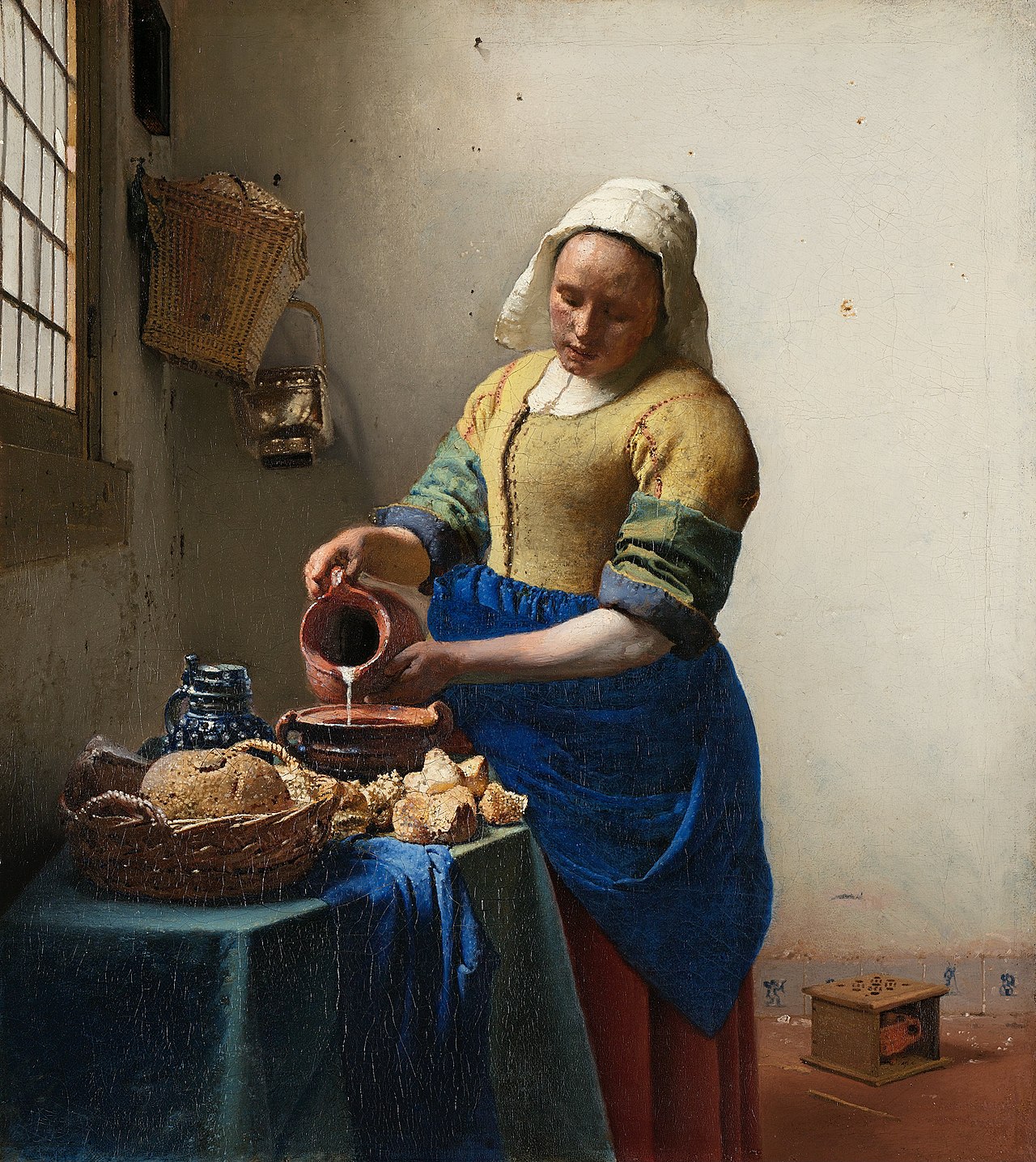 VERMEER, "La Laitière", vers 1660, huile sur toile, 45,5 x 41 cm