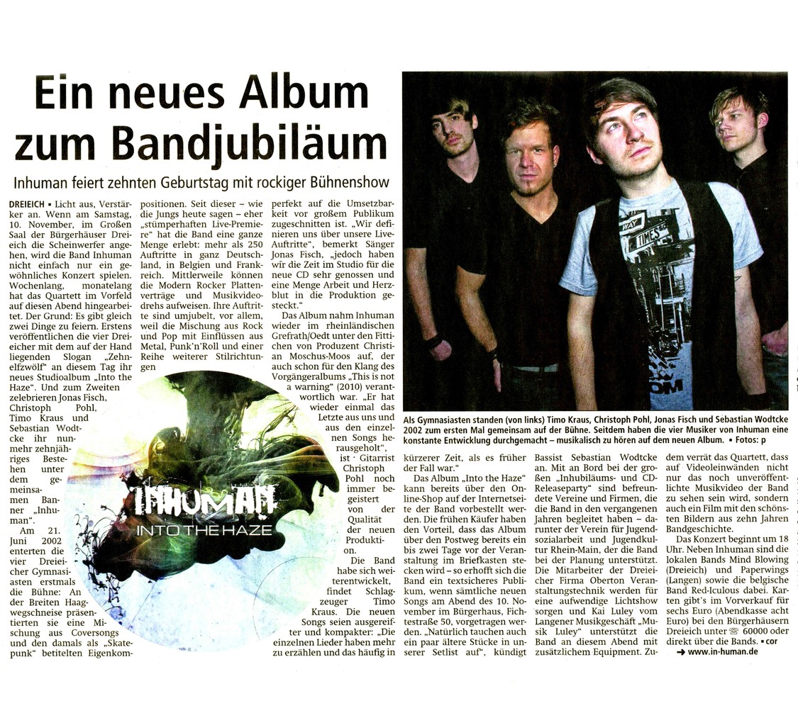 Offenbach Post, 30. Oktober 2012