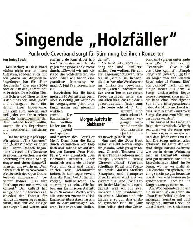 Offenbach Post, 30. Juli 2011