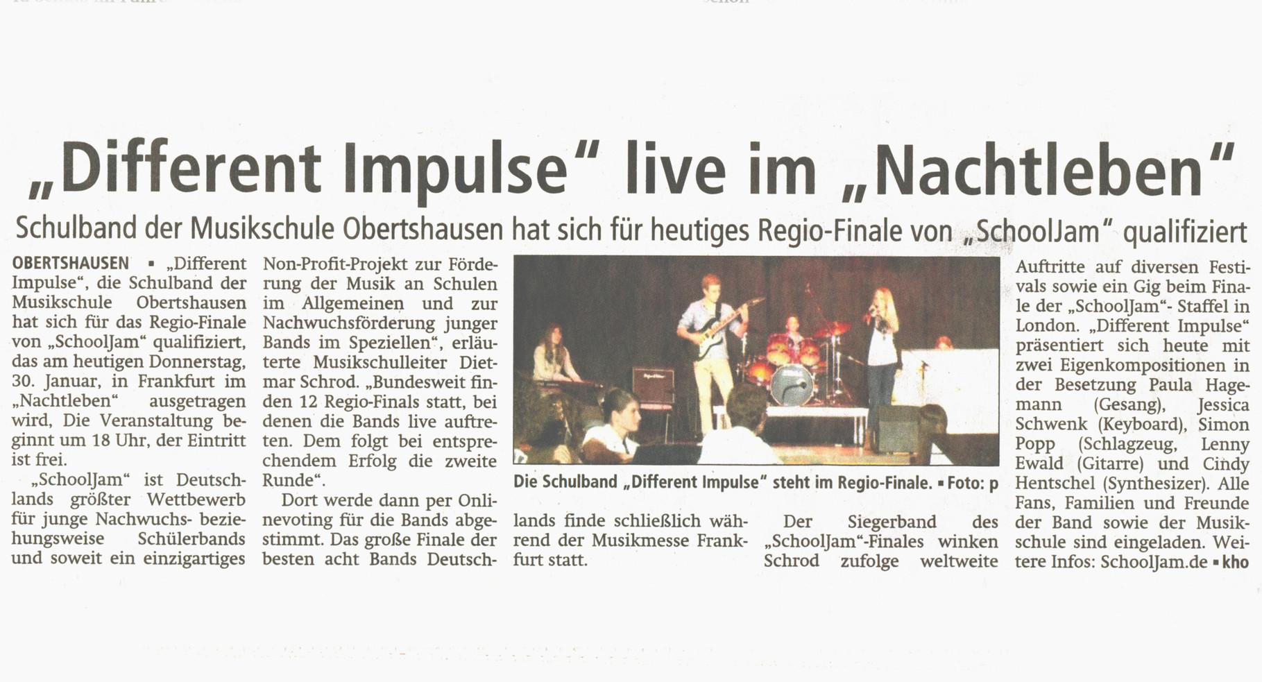 Offenbach Post, 30. Januar 2014