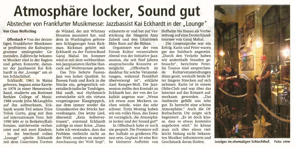 Artikel Offenbach Post, 6. April 2011