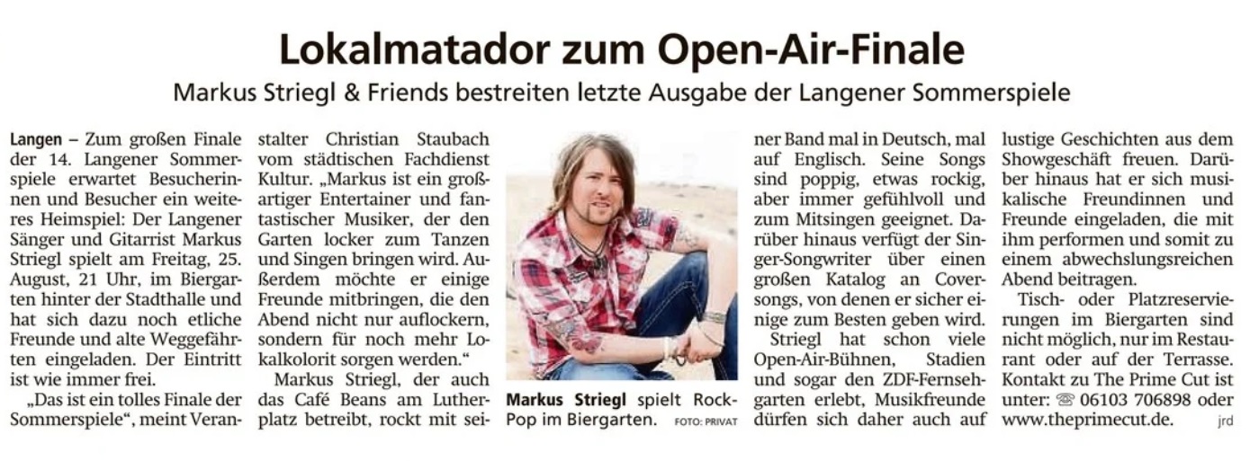 Offenbach Post, 21. August 2023