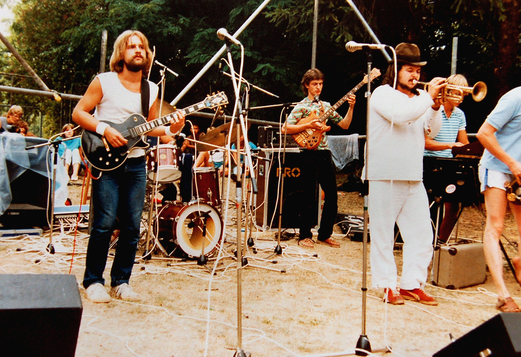 Suupenschüssel 1983, v.l.n.r.: Thomas Hegner, Peter Maith, Peter Koch, Frank Spannaus