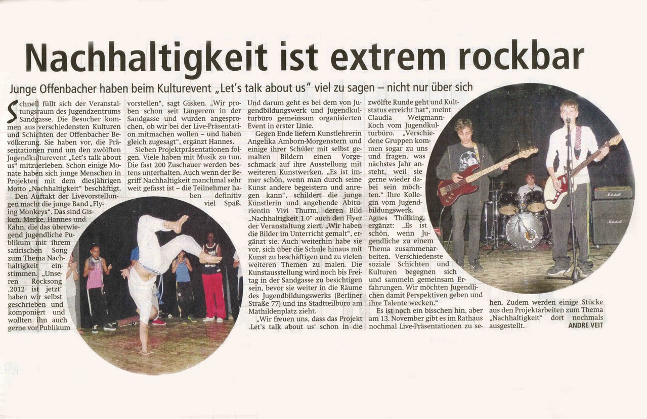 Offenbach Post, 3. Oktober 2012