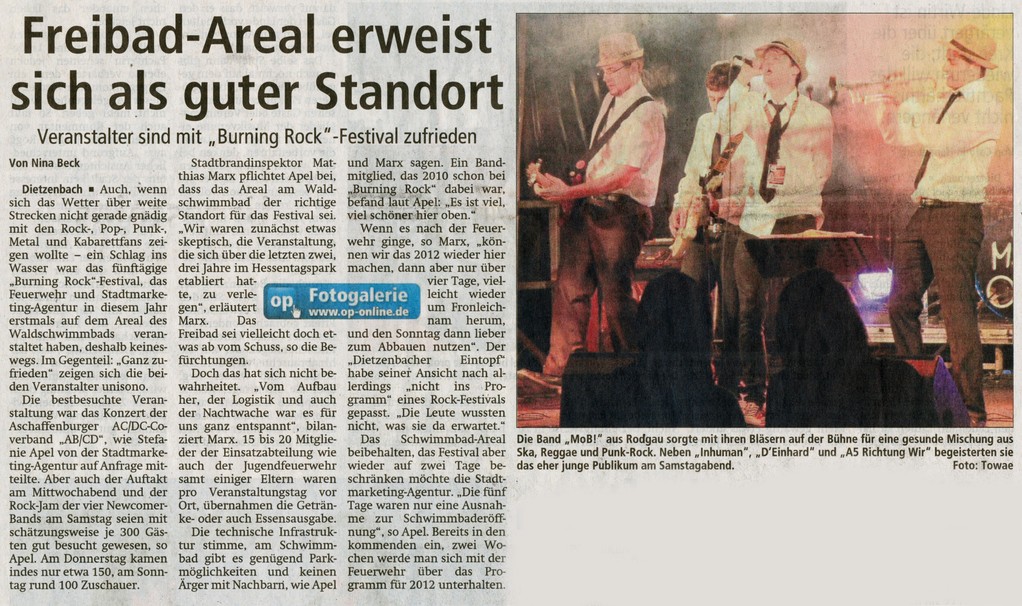 Offenbach Post, 28. Juni 2011
