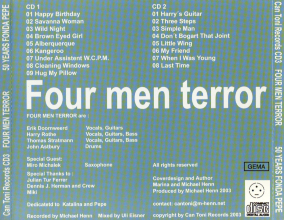 CD-Cover Rückseite