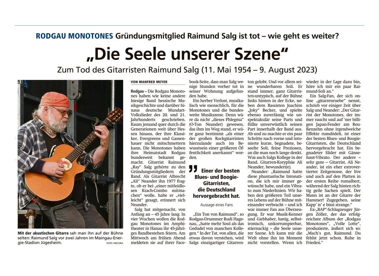 Artikel Offenbach Post, 11. August 2023