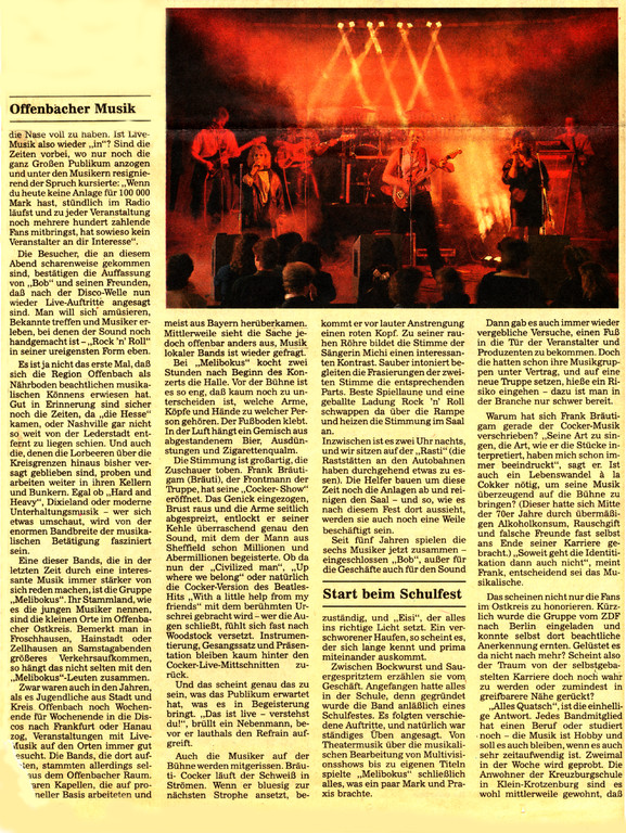 Artikel Offenbach Post, 15. Juni 1991, Teil 2