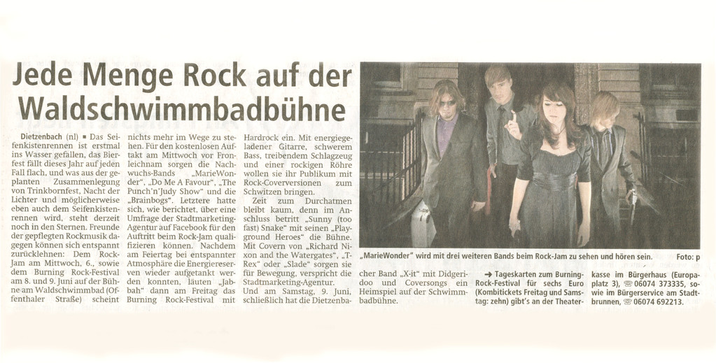 Offenbach Post, 25. Mai 2012