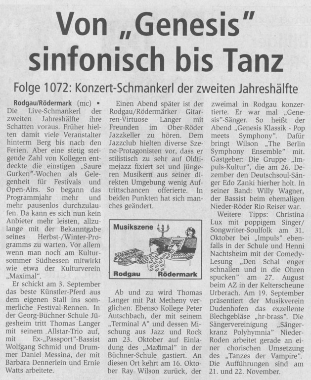 Offenbach Post, Juli 2010