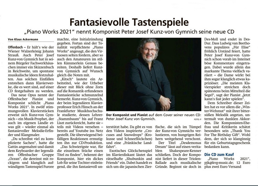 Offenbach Post, 6. August 2021