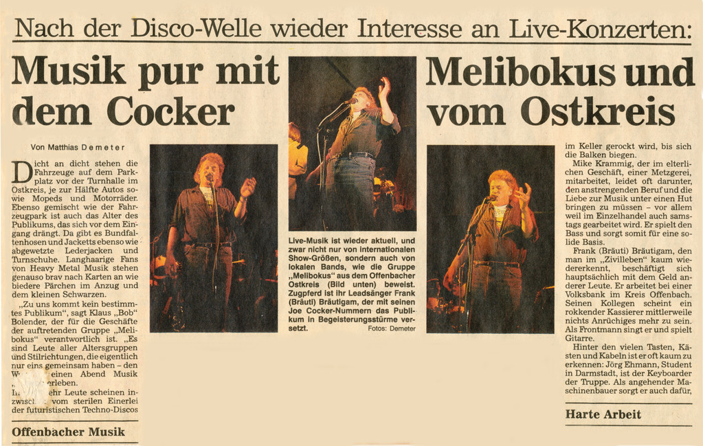 Artikel Offenbach Post, 15. Juni 1991, Teil 1