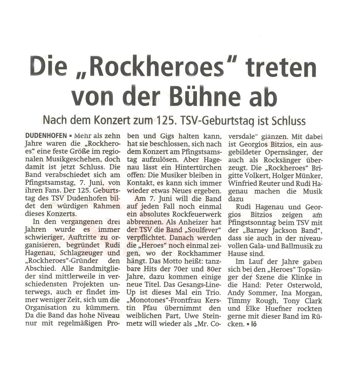 Offenbach Post, 26. Mai 2014