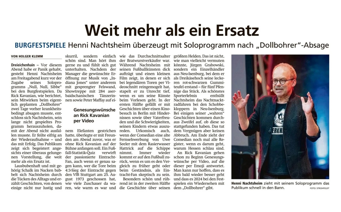 Offenbach Post, 31. Juli 2023