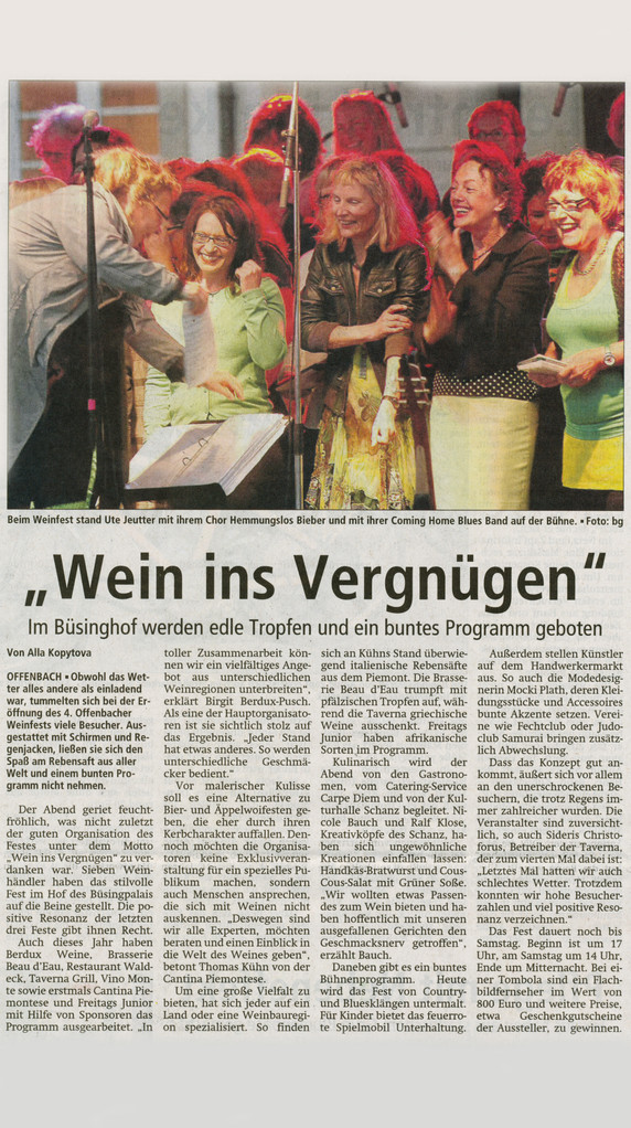 Offenbach Post, 13. September 2012