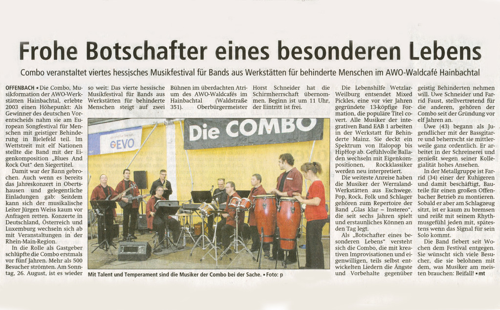 Offenbach Post, 14. August 2012