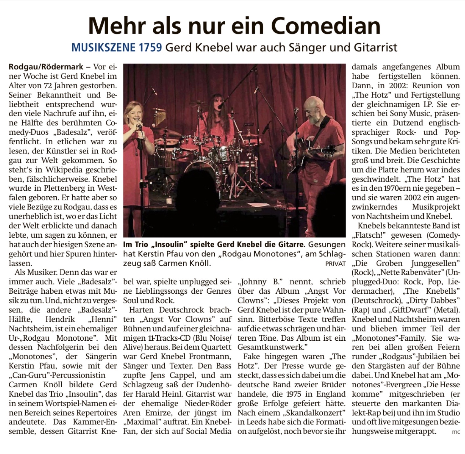 Offenbach Post, 31.Januar 2026