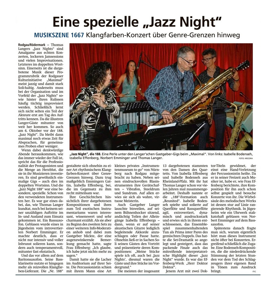 Offenbach Post, 14. Oktober 2023
