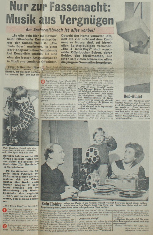 Titelseite Offenbach Post, 1. Februar 1964 (Detail)