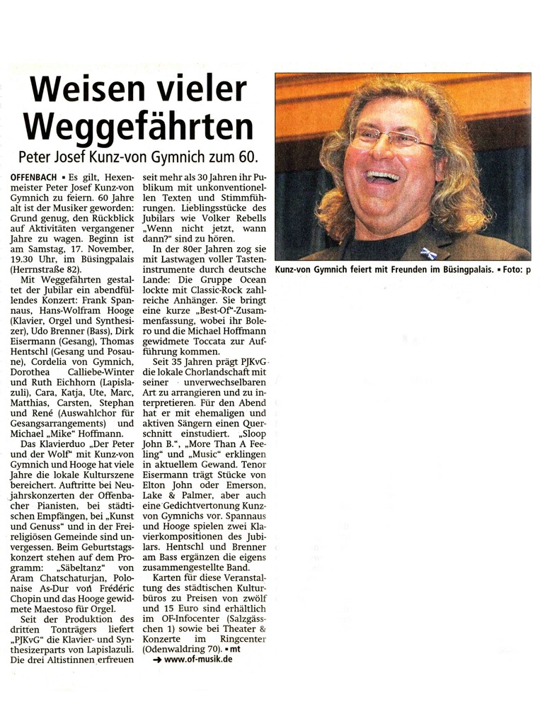 Offenbach Post 10. November 2012