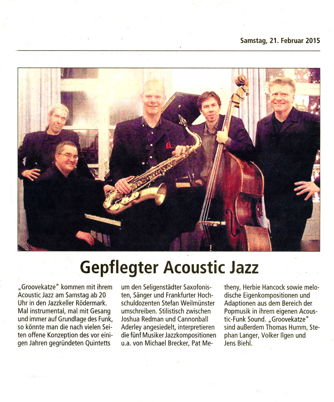 Offenbach Post, 21. Februar 2015