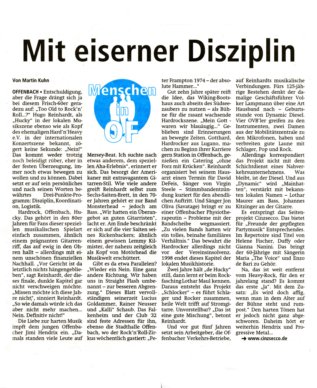 Offenbach Post, 27. September 2014