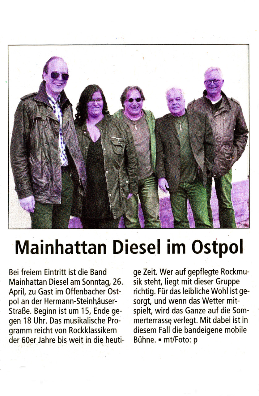 Offenbach Post, 22. April 2015
