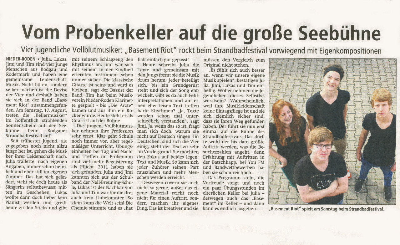 Offenbach Post, 13. August 2013