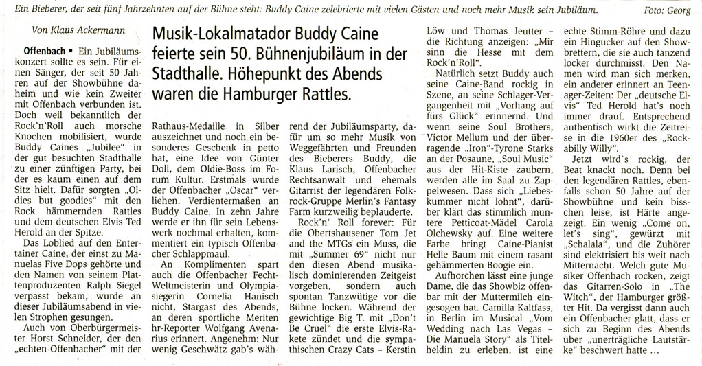 Artikel Offenbach Post, 29. November 2010