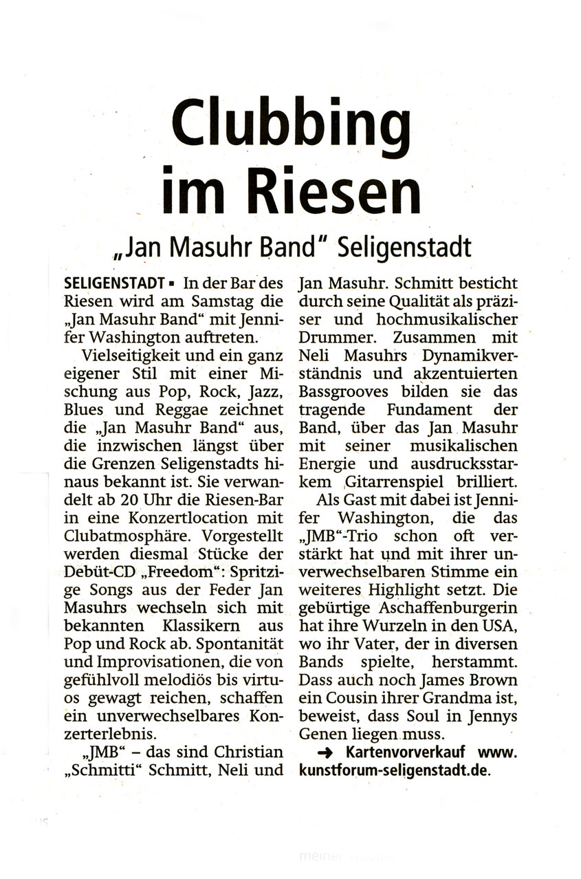 Offenbach Post, 27. September 2014