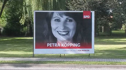 Wahlplakat von Petra Köpping