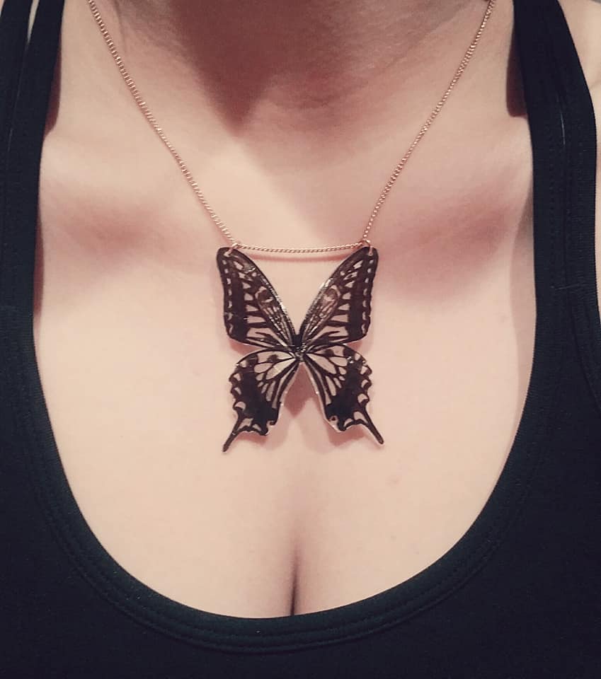 Real Butterfly necklace