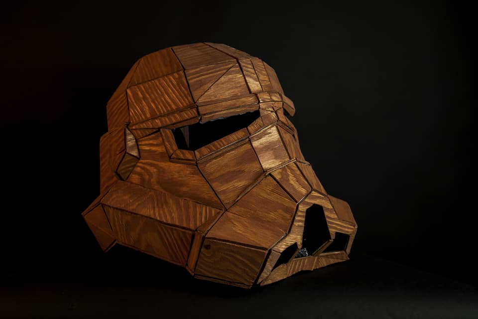 Stormtrooper Helmet - made of wood - 100% DIY 