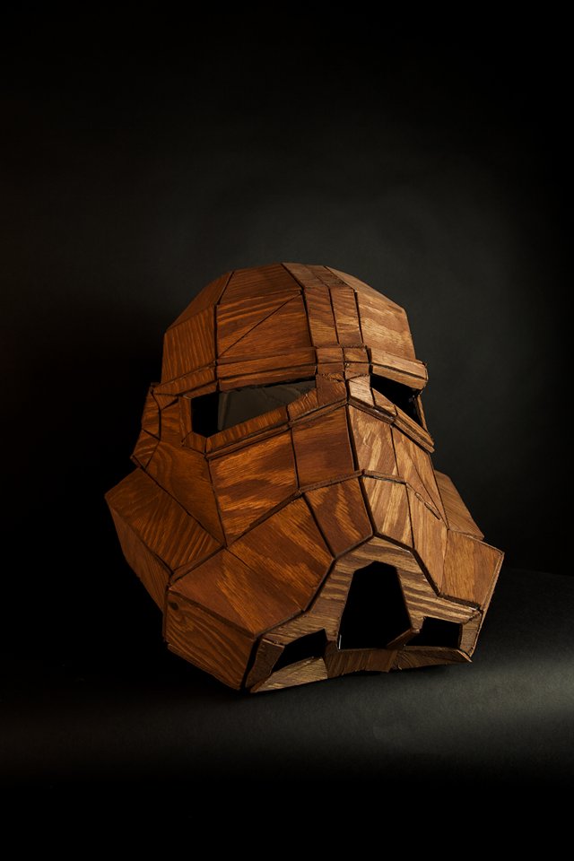 Stormtrooper Helmet - made of wood - 100% DIY 
