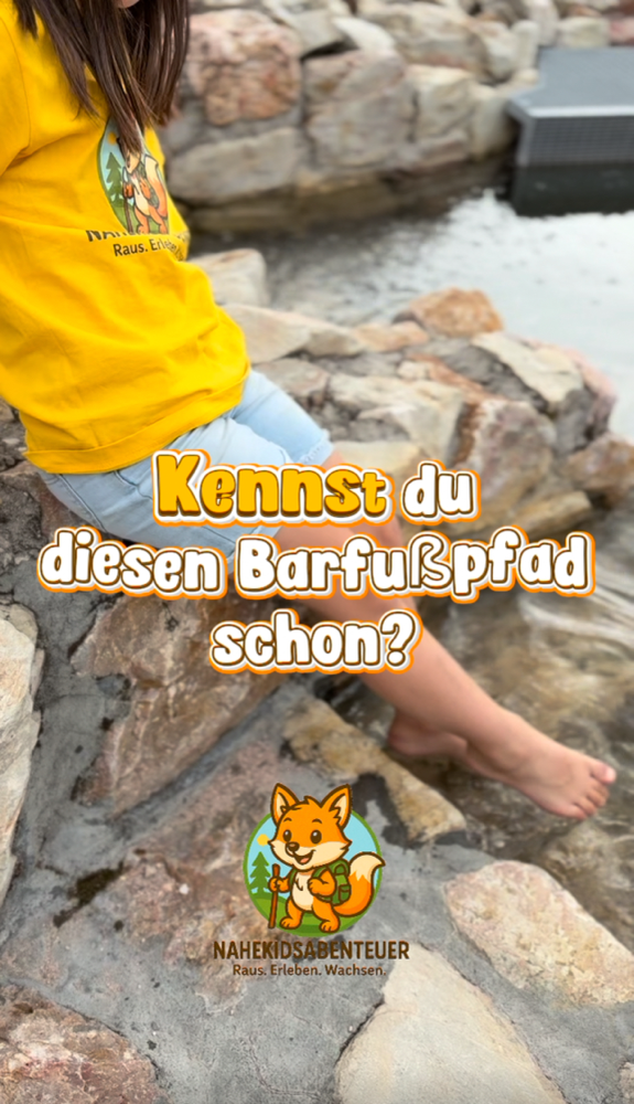Barfußpfad Hochstätten – kostenlose Abkühlung für die ganze Familie