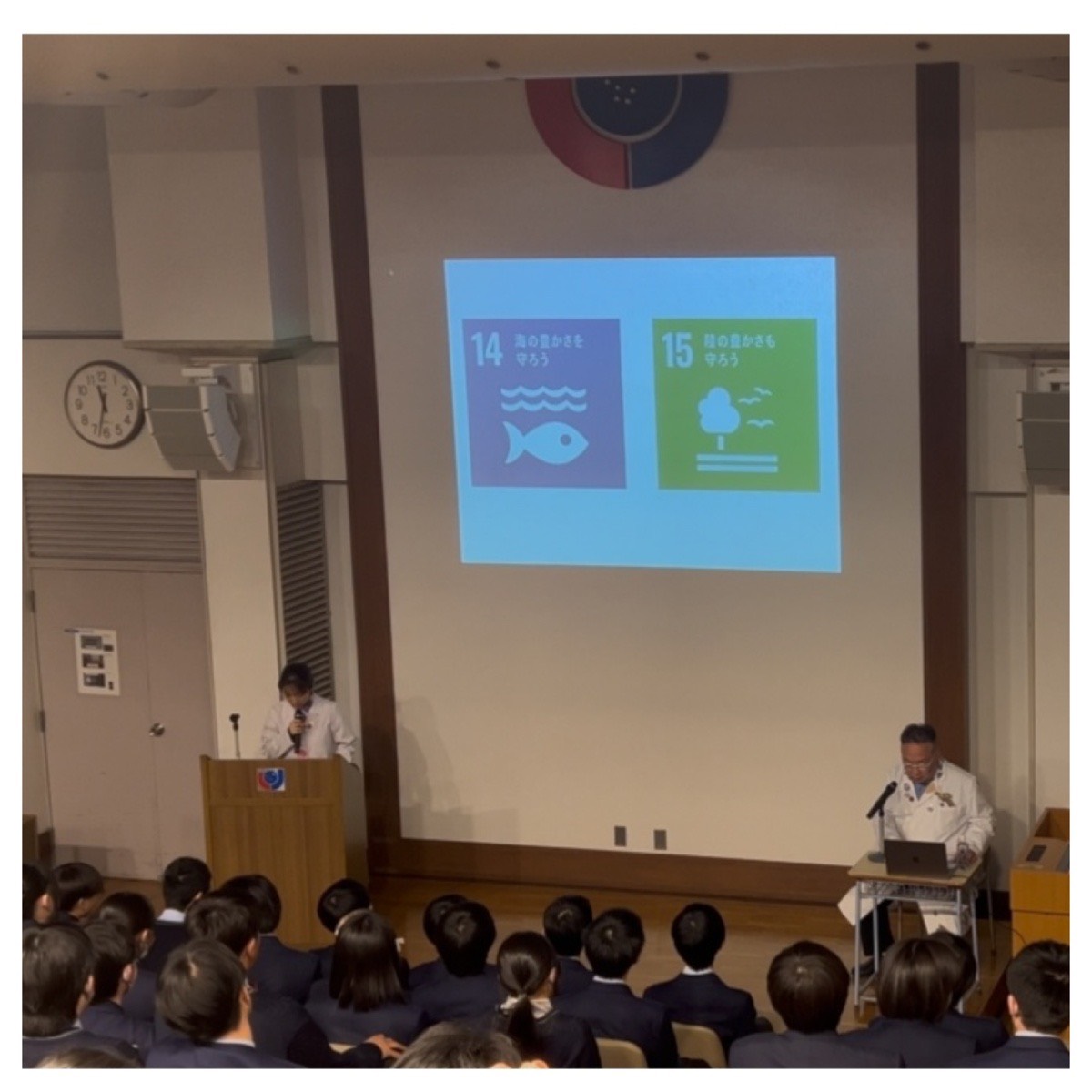 2026年2月7日、順天中学校で講演会