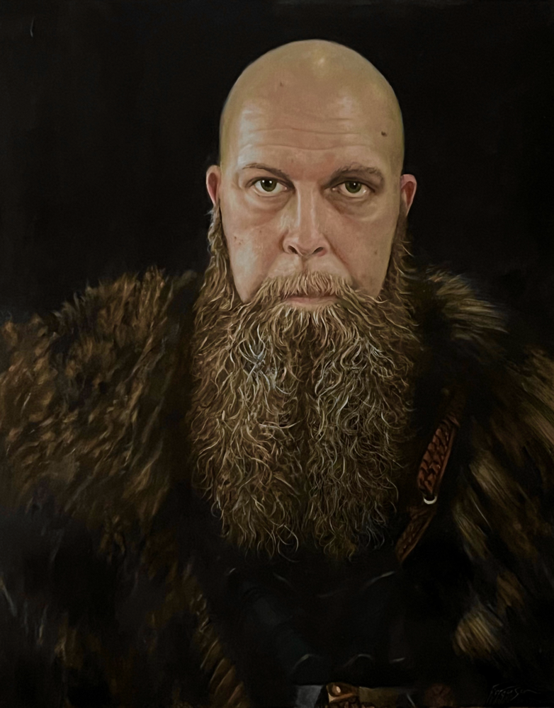 Iain-oil on linen, 24x30” First Place