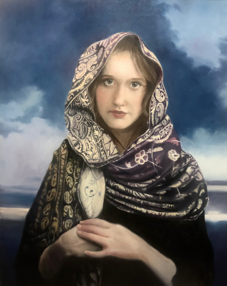 🔴 Ellie - oil on linen,  30x24”
