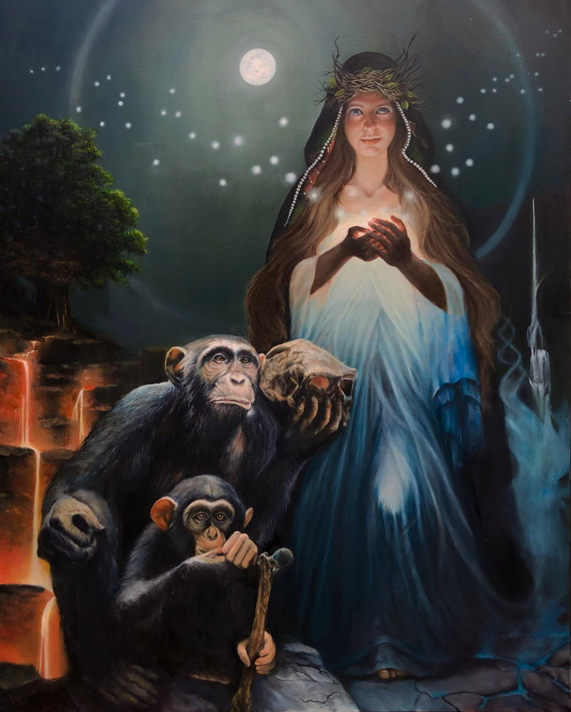 Metamorphosis-oil on   canvas, 48x60” Best Figurative award 2022