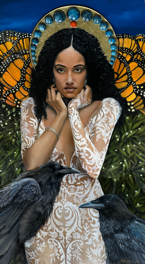 Monarch II-oil on panel, 24x45” 2023