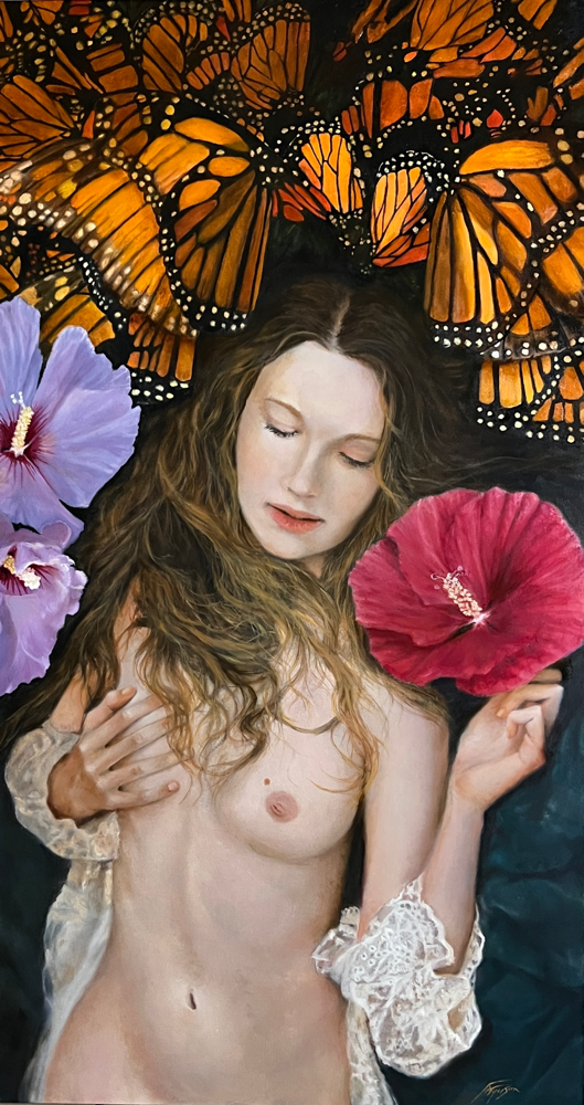 Monarch-oil on panel, 24x45” Publish awards 