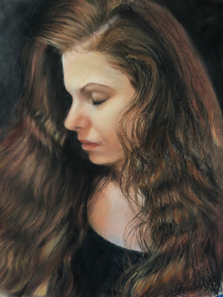 Erin - pastel on toned paper 14x11”